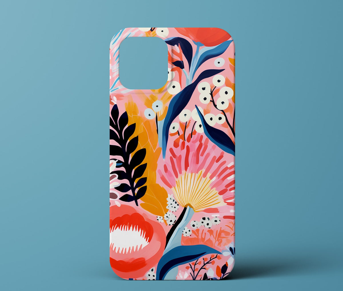 Pink Floral Abstract Phone Case