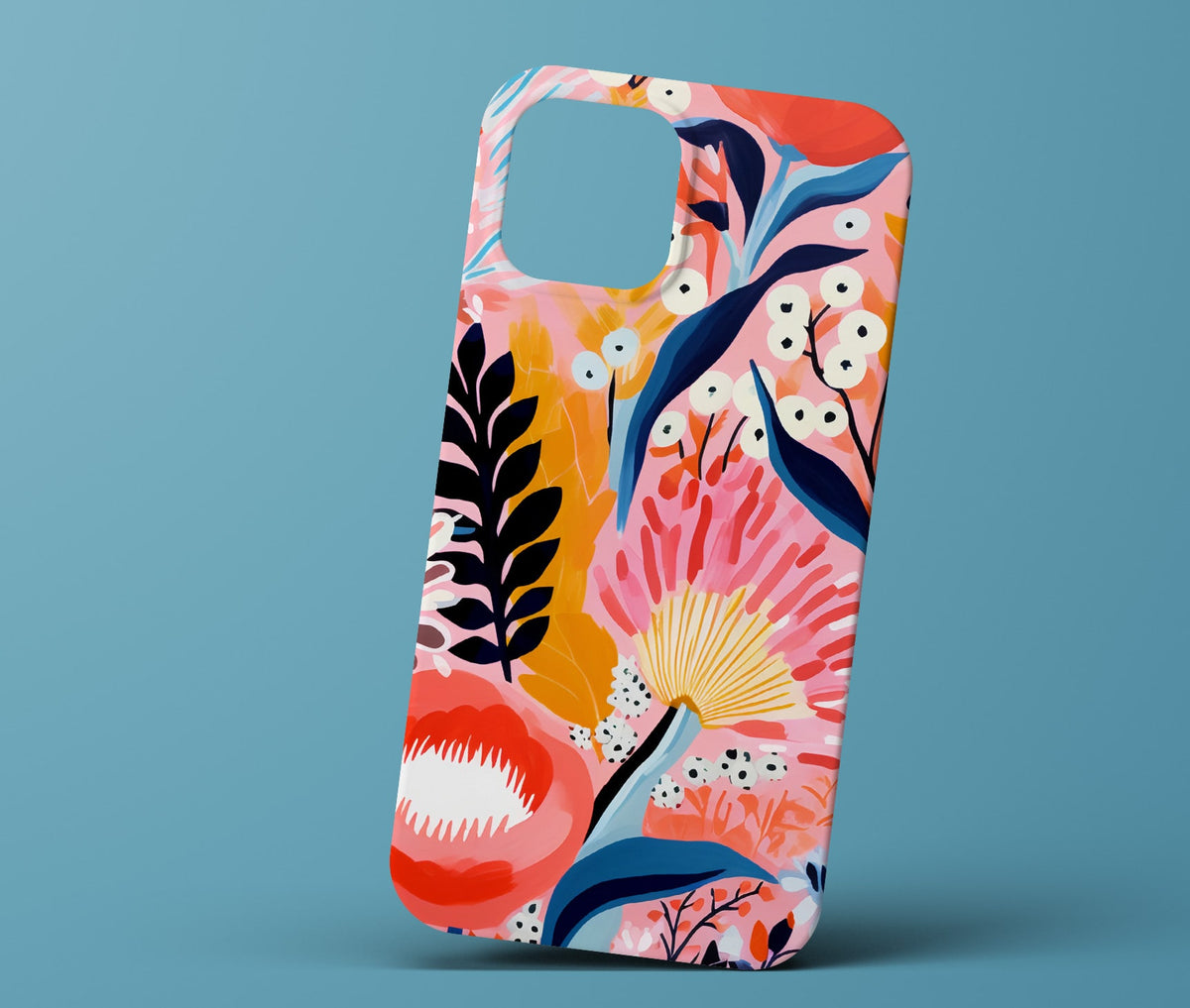 Pink Floral Abstract Phonecase