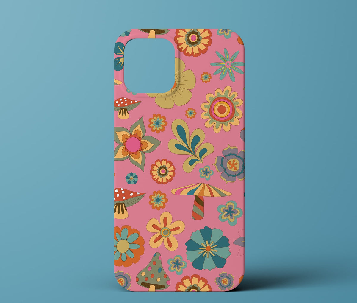 Pink floral phone case