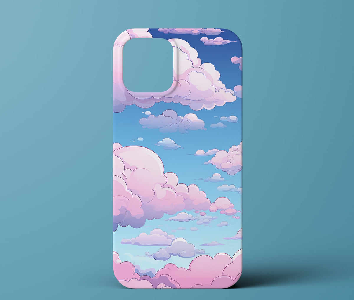 Pink and Blue Cloud Phone Case