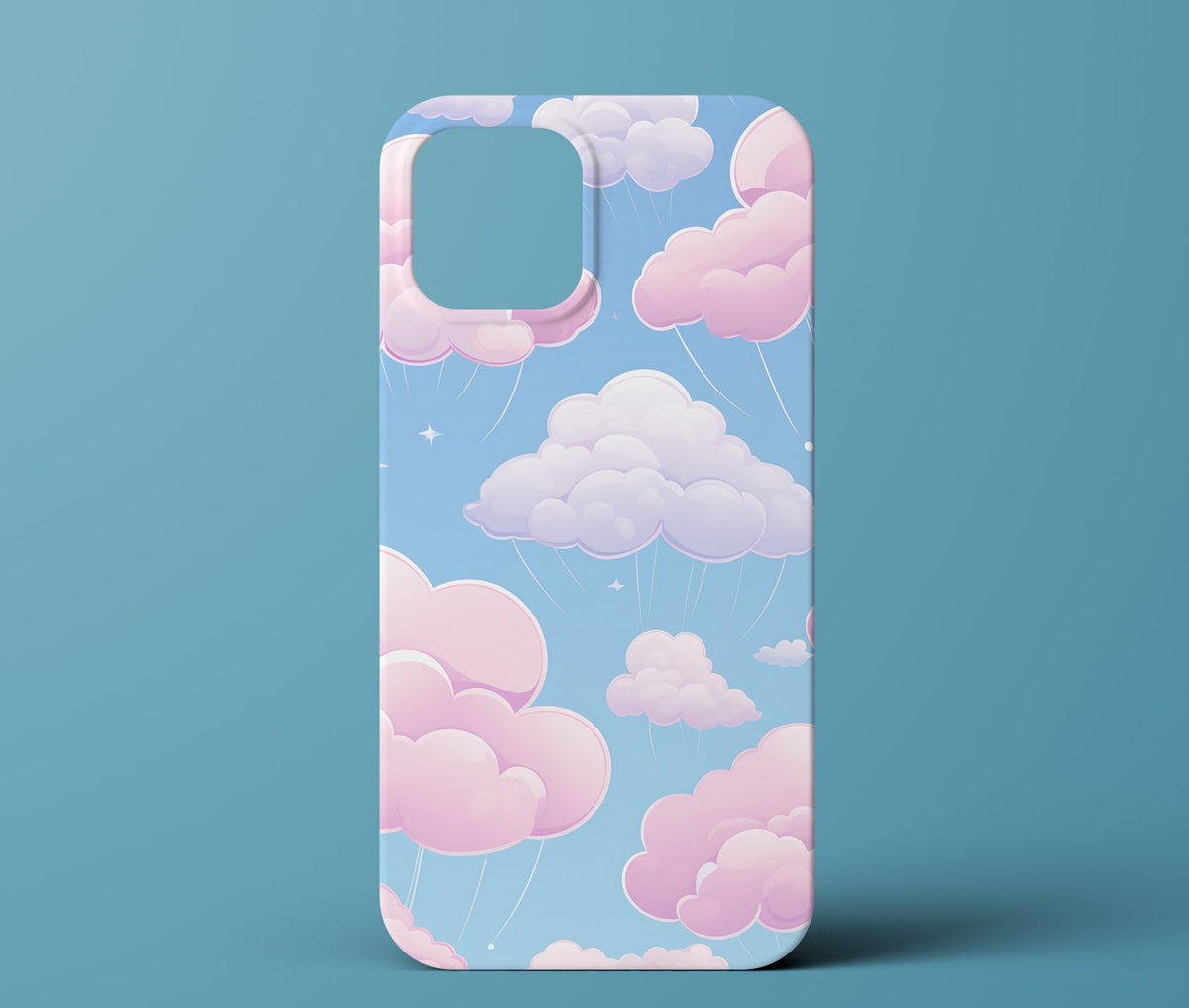 Pink and Blue Cloud Phone Case