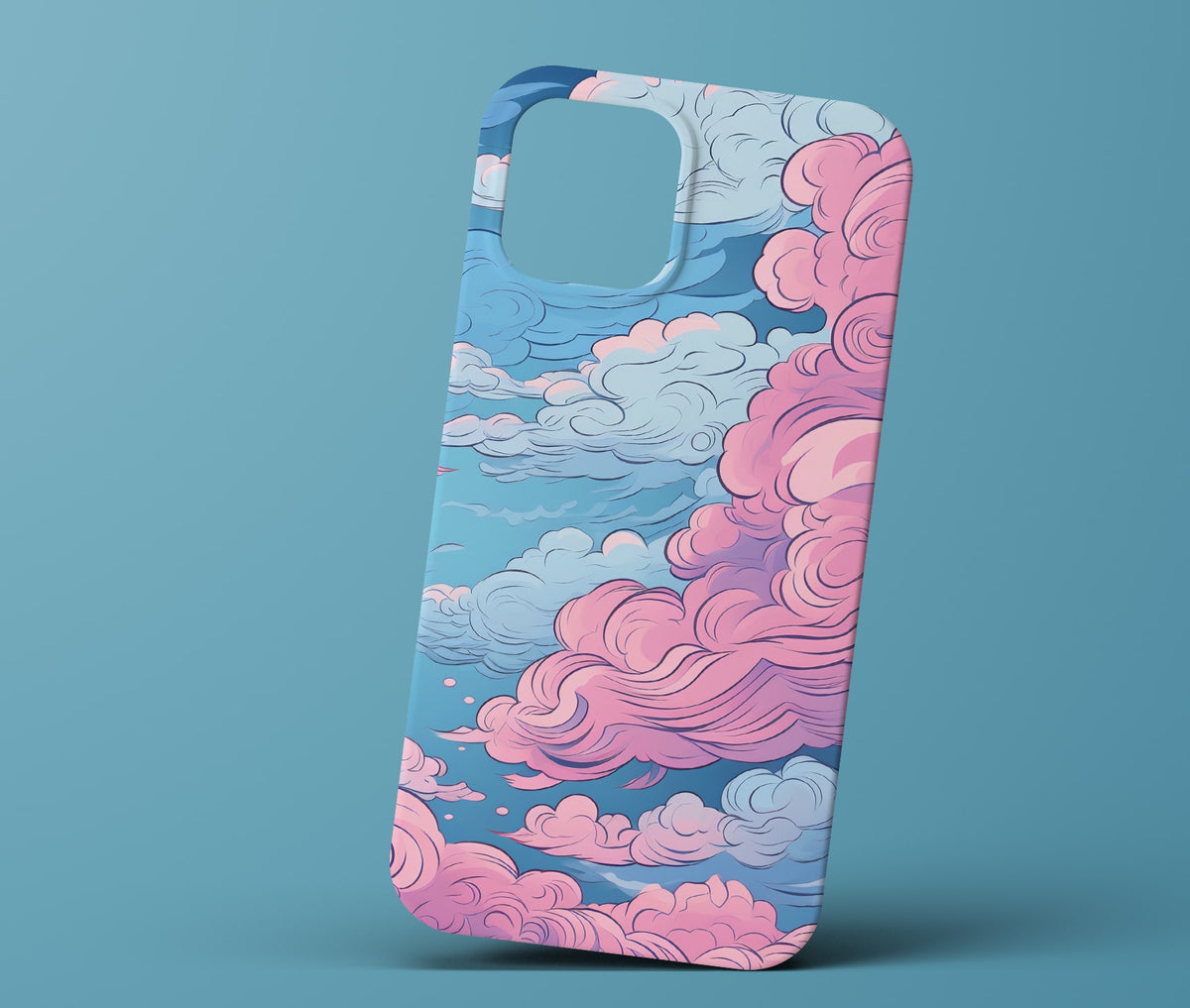 Pink and Blue Cloud Phonecase