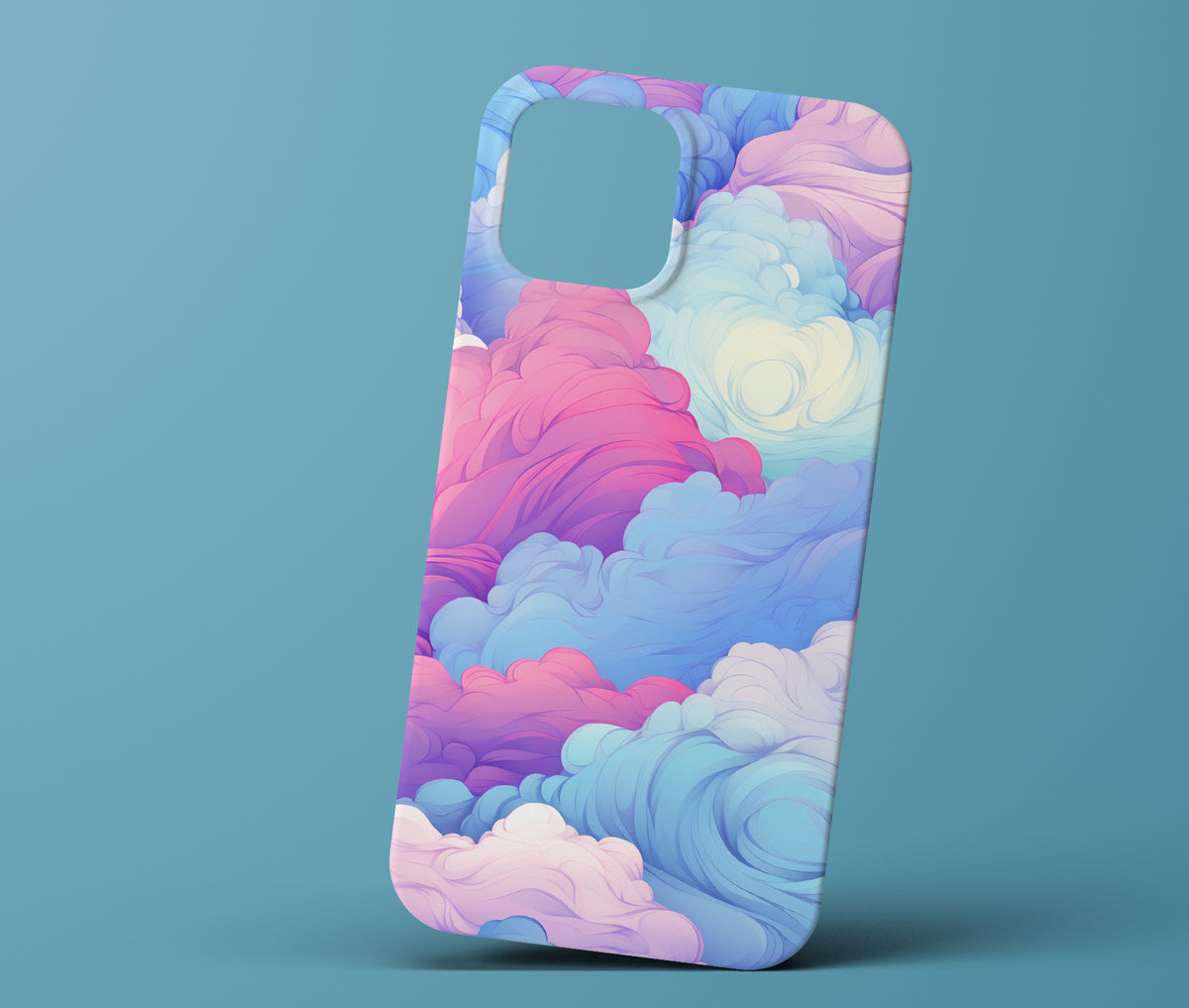 Pink And Blue Cloud Phonecase