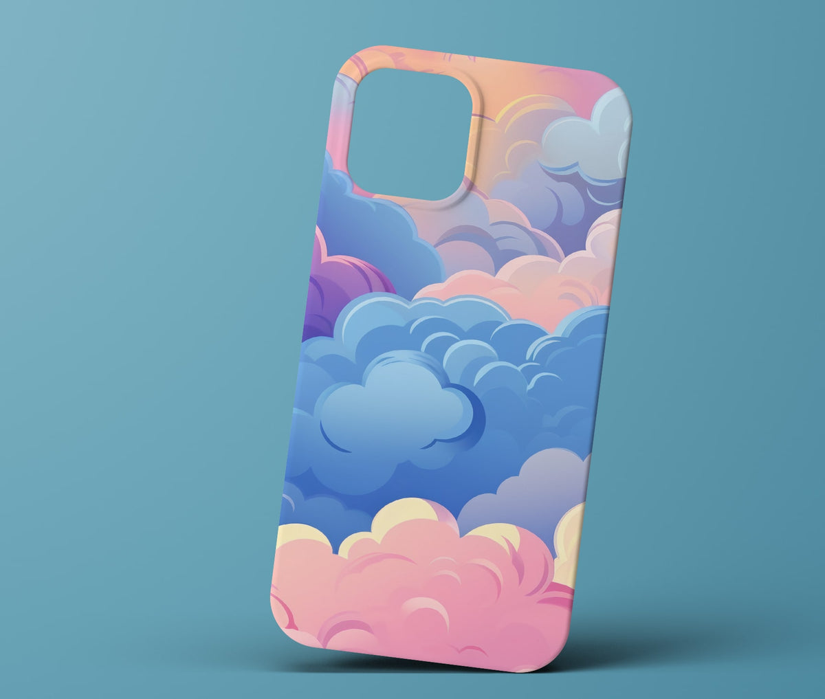 Pink and Blue Cloud Phonecase