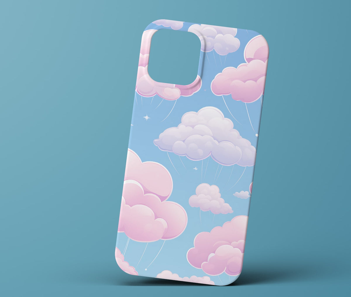 Pink and Blue Cloud Phonecase