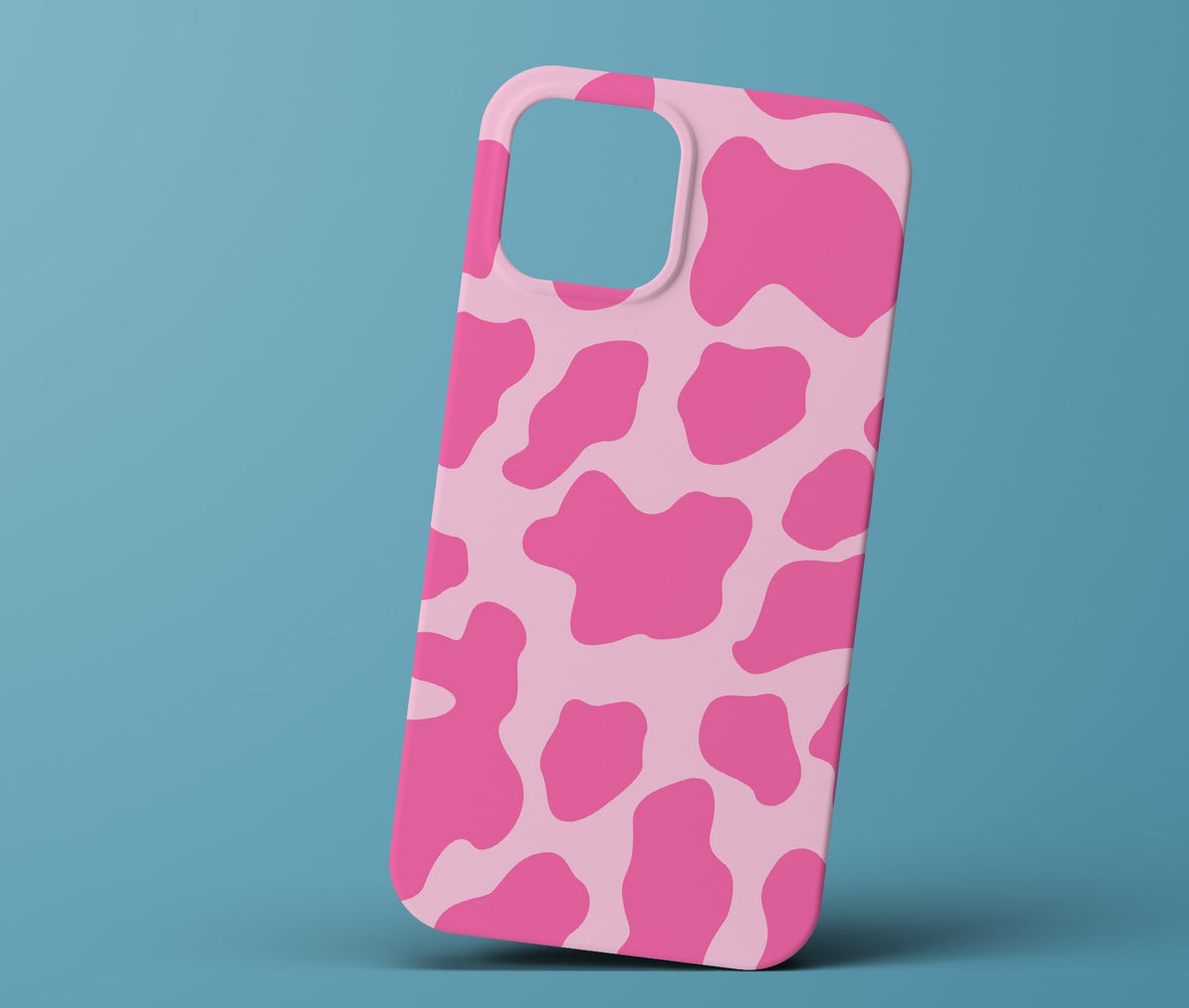 Pink cow print phonecase