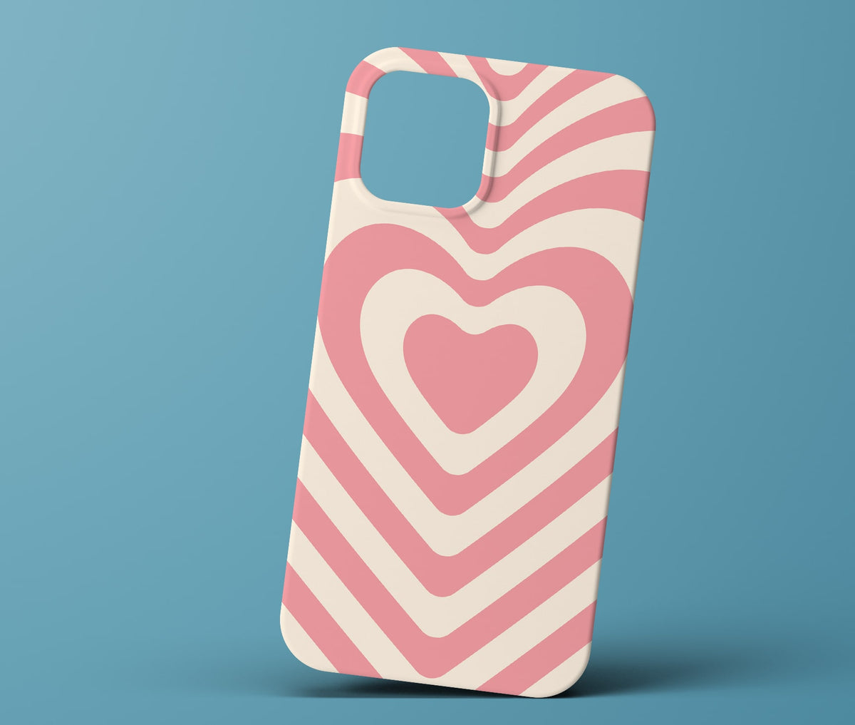 Pink heart phonecase