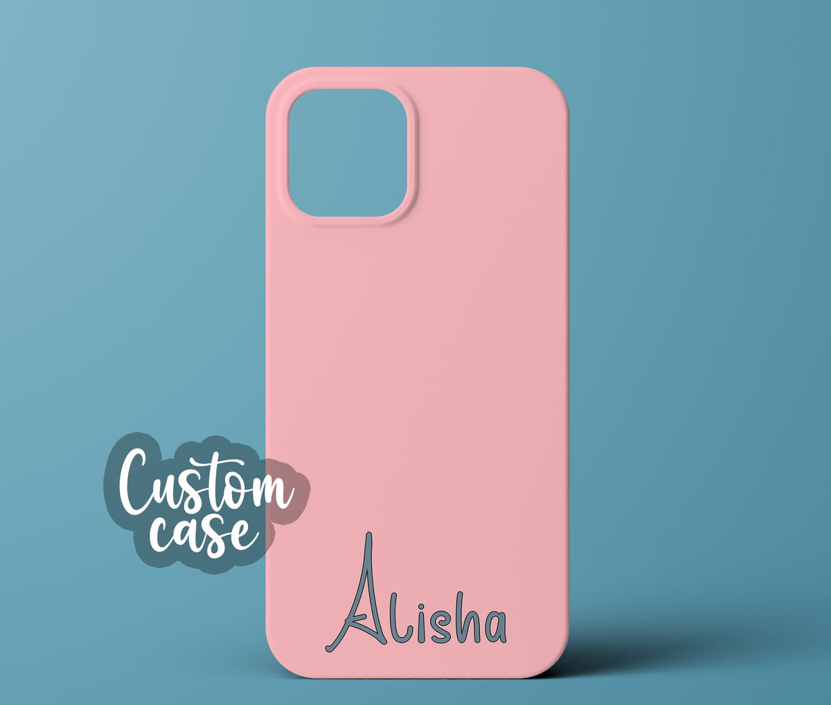 Pink personalized phone case