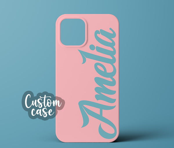 Pink personalized phone case