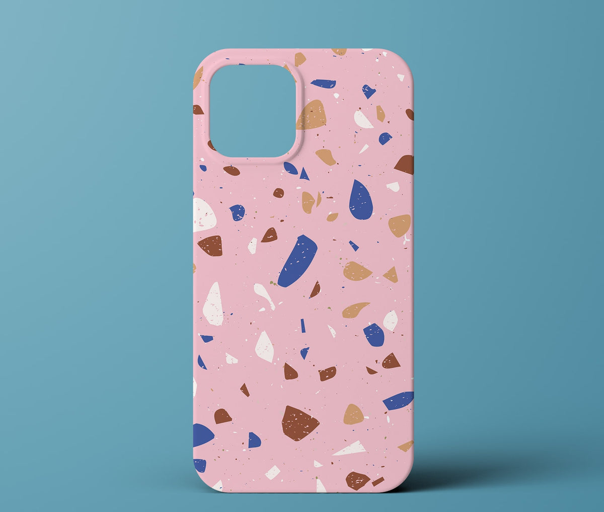 Pink terrazzo phone case