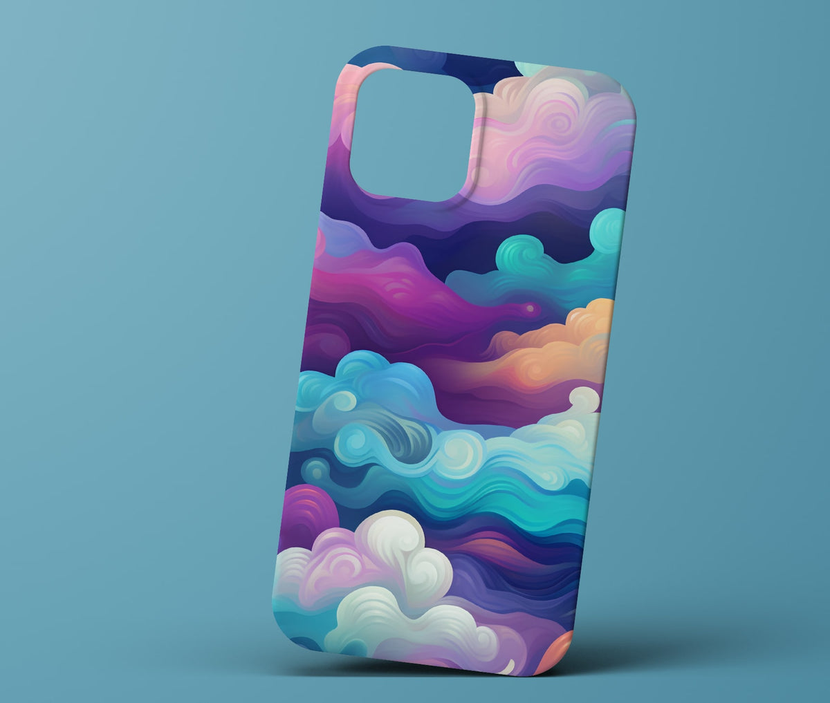 Purple and Blue Cloud Phonecase