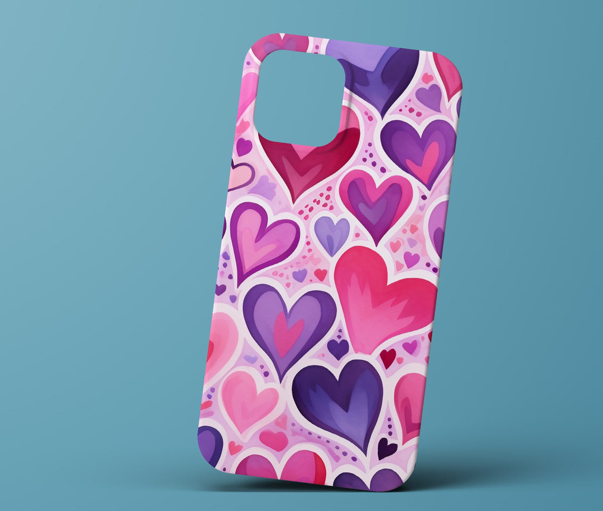 Purple heart phonecase
