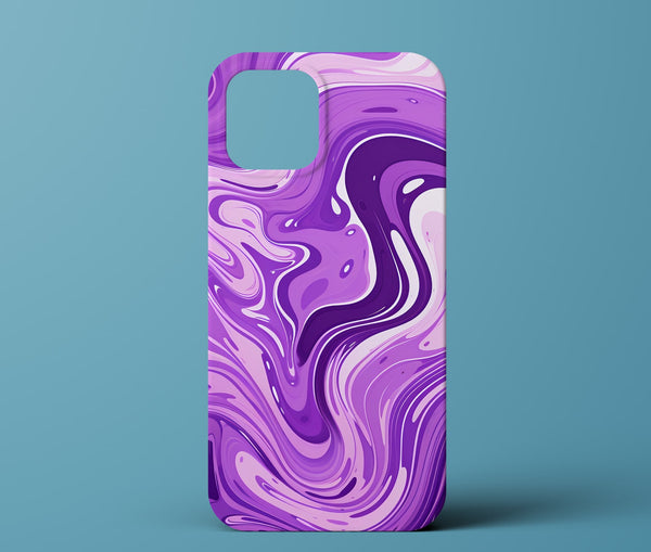 Purple marble phone case