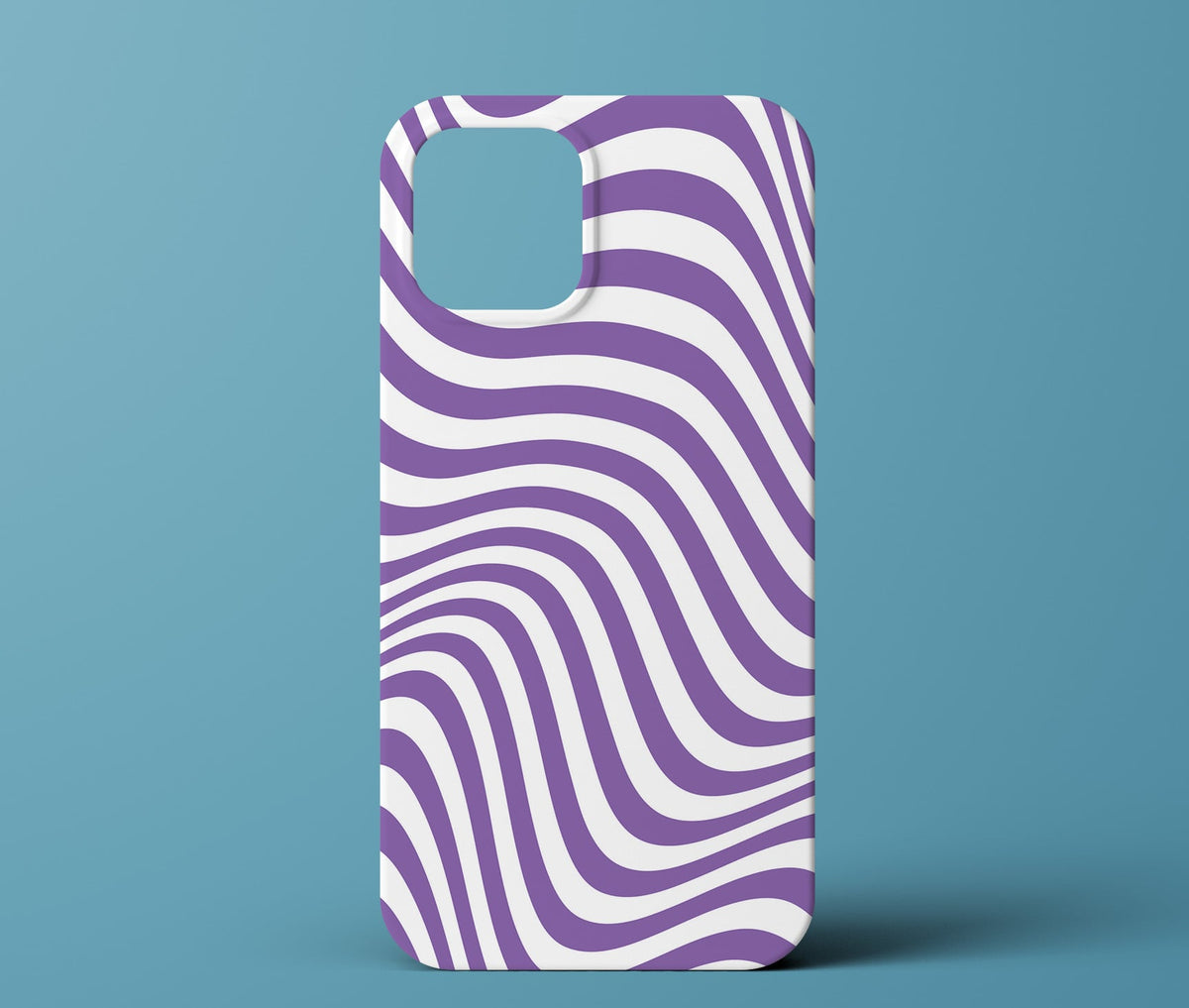 Purple and white phone case