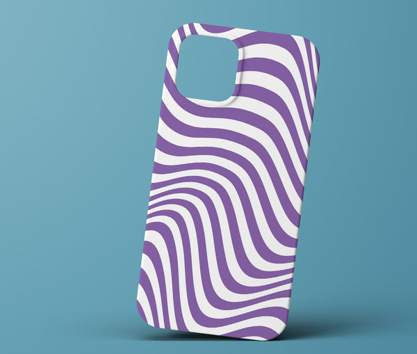 Purple and white phonecase