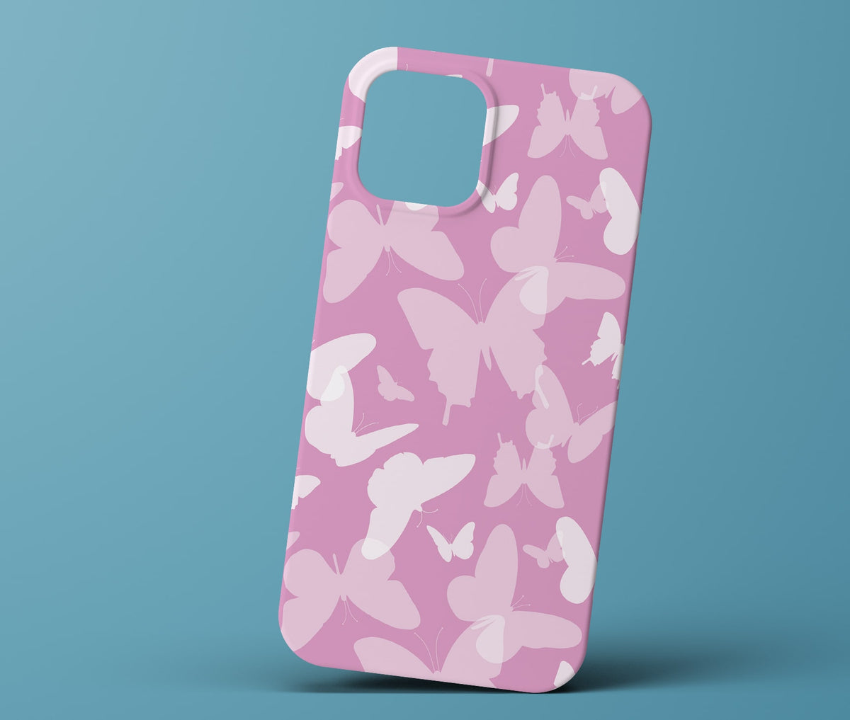 Purple butterfly phonecase