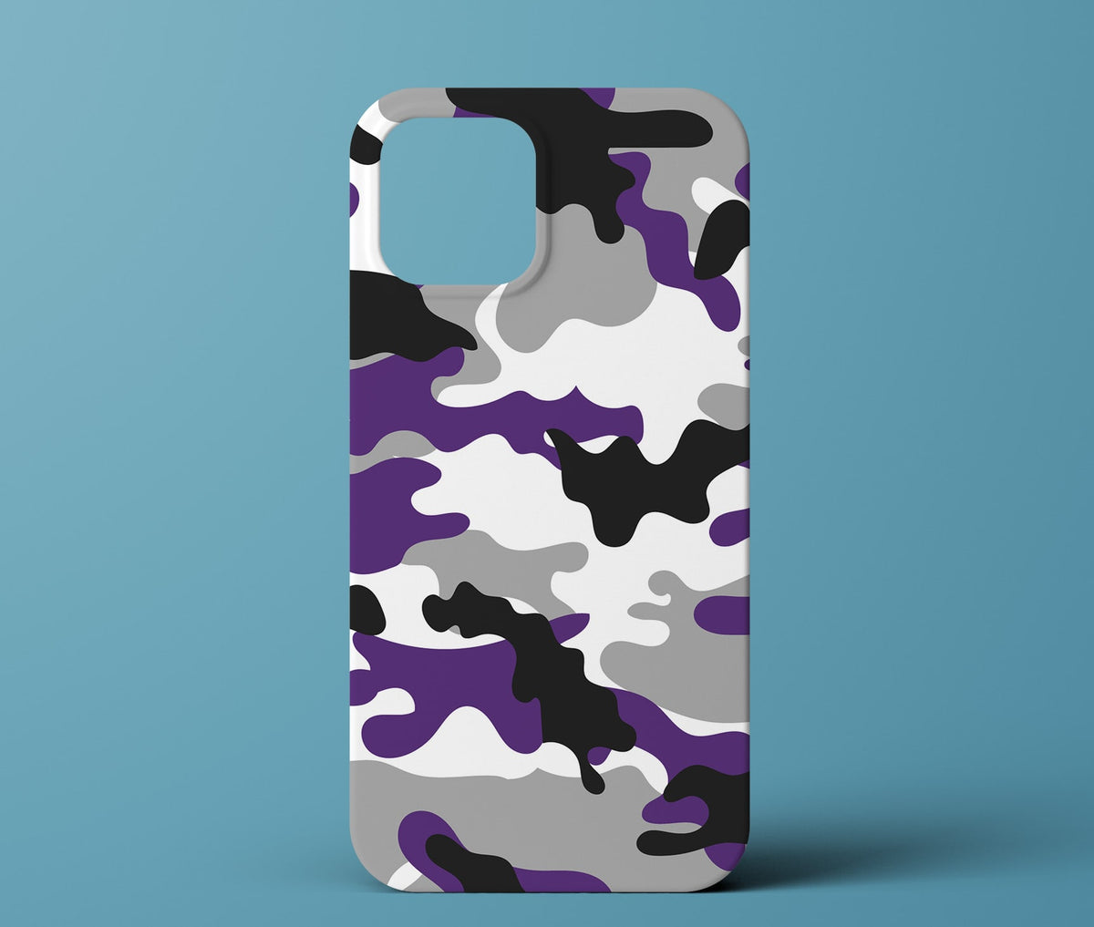 Purple camo phone case