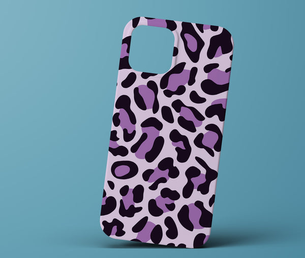 Purple leopard print phonecase