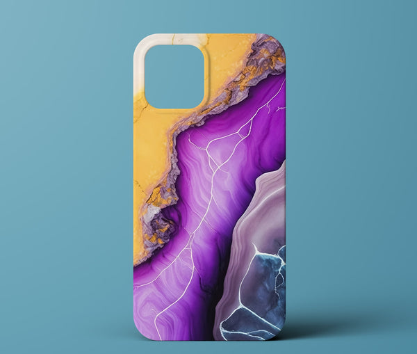 Purple marble phone case