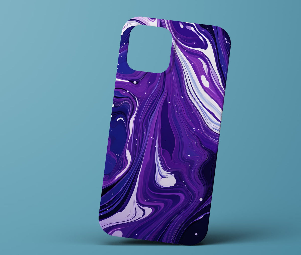 Purple marble phonecase
