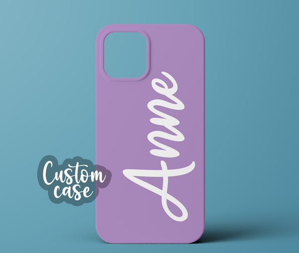 Purple personalized phone case