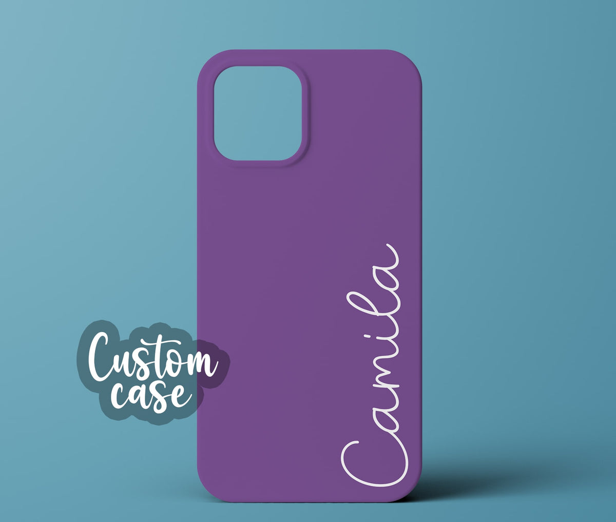 Purple personalized phone case 