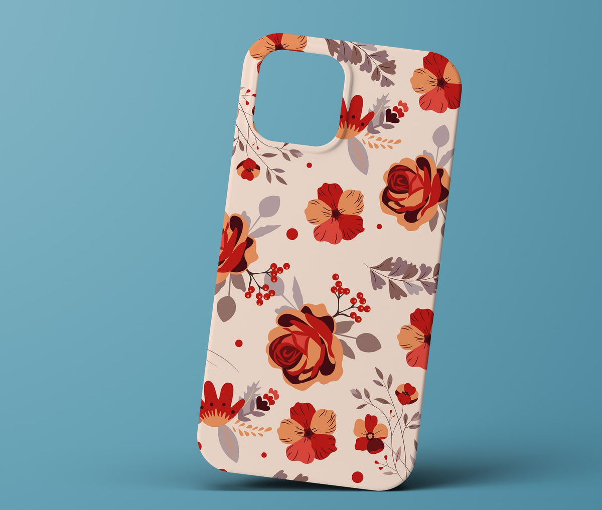 Red flower phonecase
