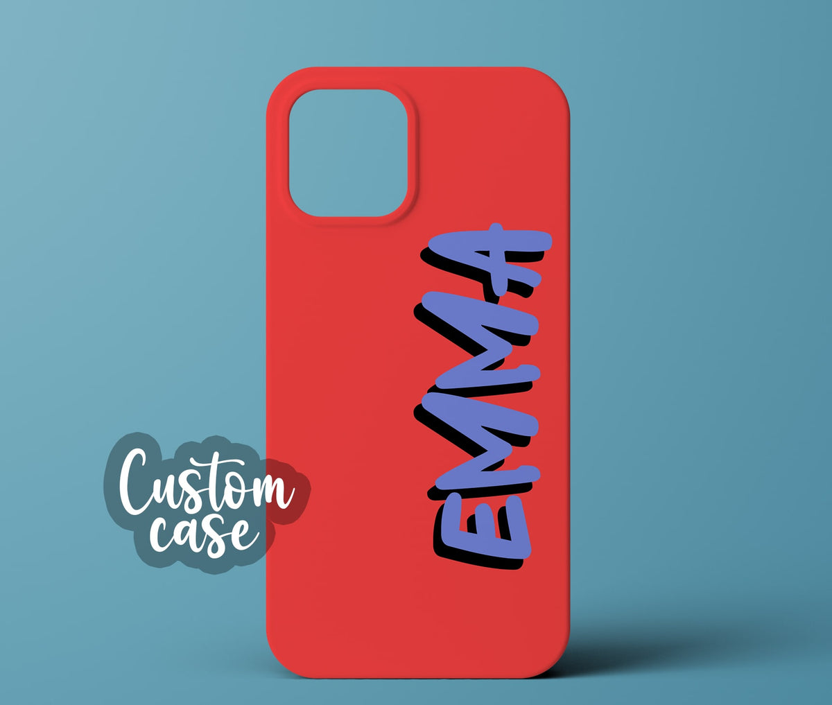 Red personalized phone case