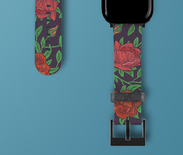 Rose watch strap