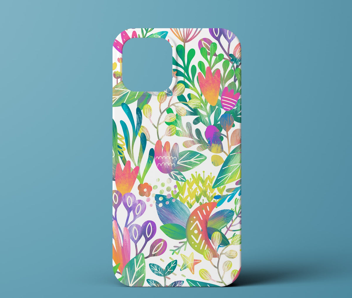 White Floral Phone Case
