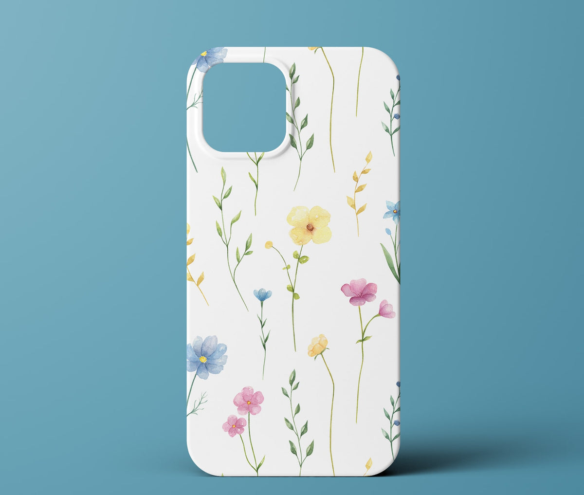 White Floral Phone Case