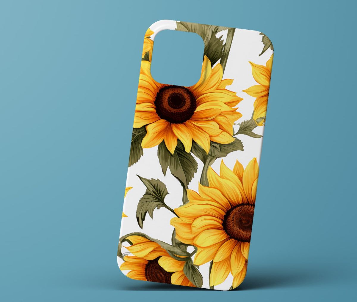 White Sunflower Phonecase