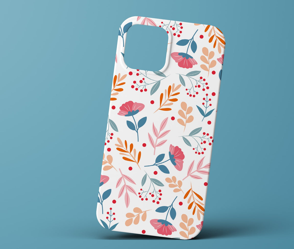 White floral phonecase