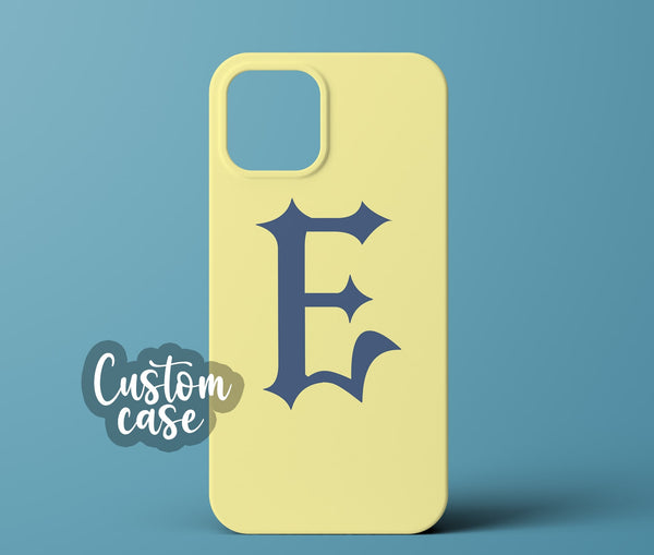 Yellow initial phone case