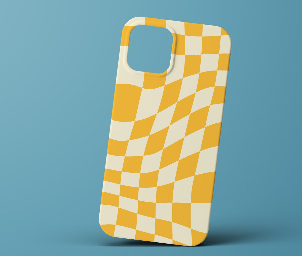Yellow checkered phonecase