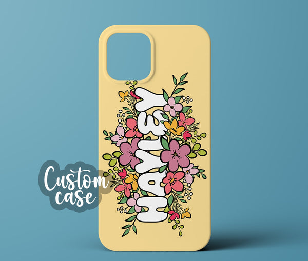 Yellow personalized phone case
